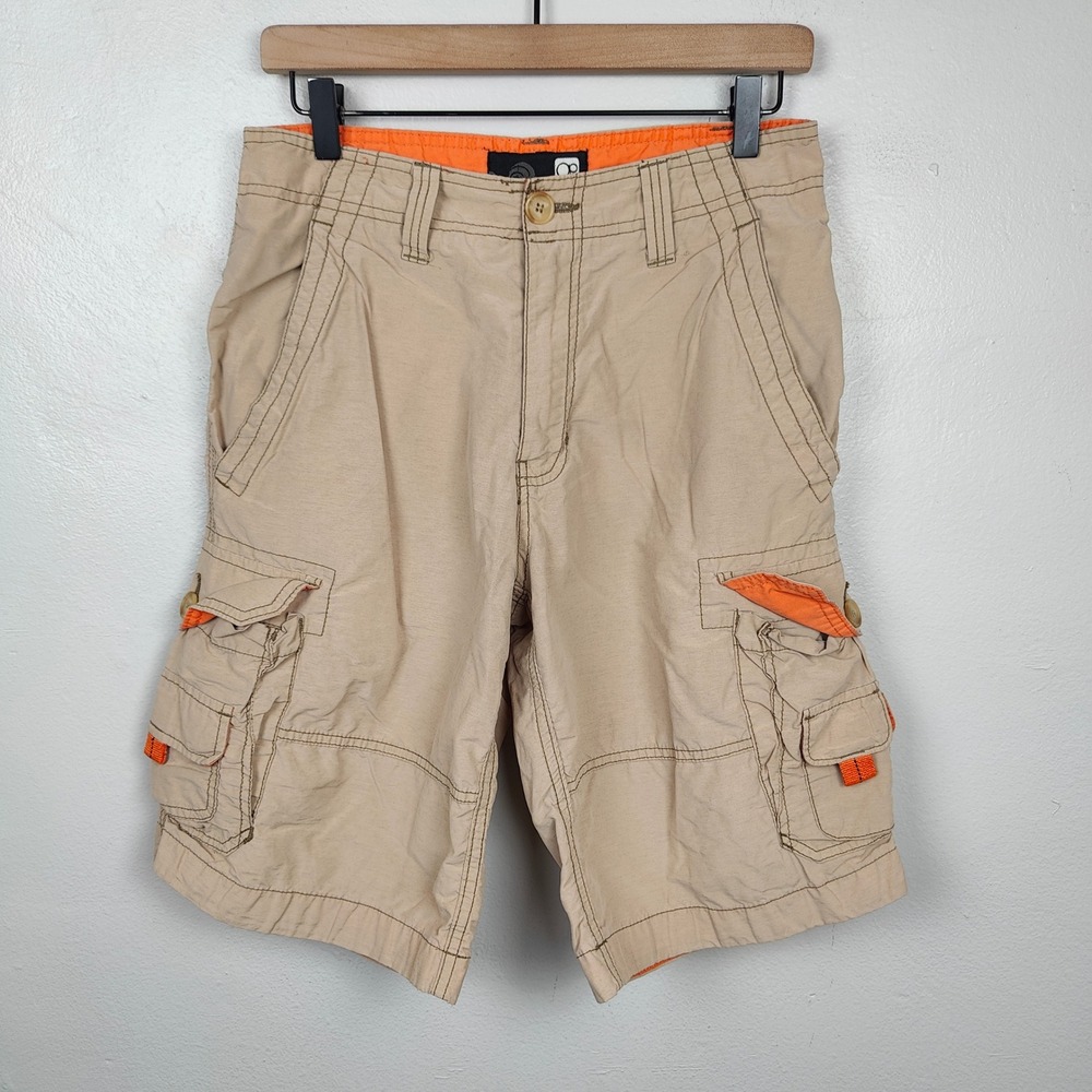 Vintage Y2K Ocean Pacific OP Cargo Shorts  Mens 28 Timber‎ Khaki Outdoor Casual